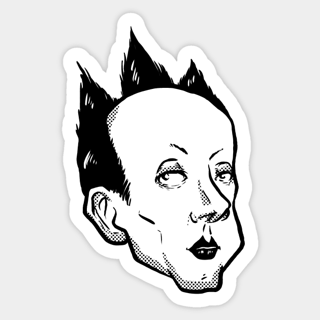 Klaus Nomi Sticker by Grandma Ironlung